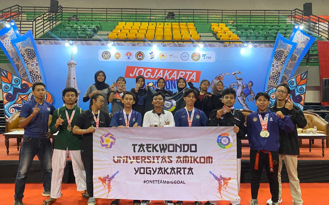 Amikom Menjamah Internasional Dalam Kejuaraan Jogjakarta Taekwondo Internasional Open 2023, 10 Medali Di Renggut