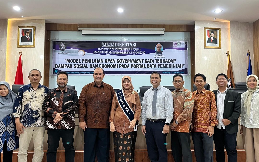 Amikom Tambah Doktornya, Dr. Emigawaty Ciptakan Model Penilaian Data Pemerintah Terbuka Berbasis Dampak Sosial dan Ekonomi