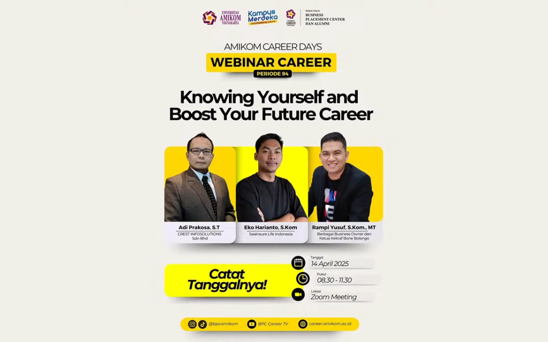 Webinar Karir Amikom Bekali Calon Wisudawan Menjelang Kelulusan