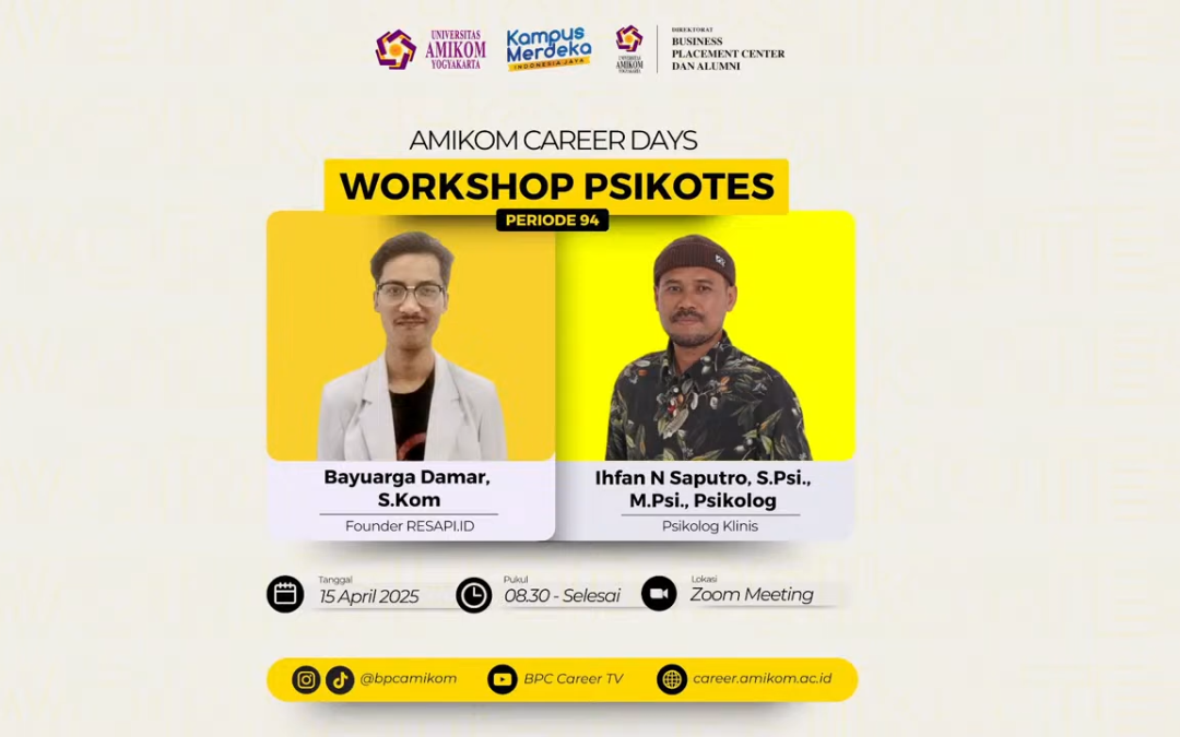 BPC Amikom Gelar Workshop Psikotes Siapkan Alumni Hadapi Dunia Kerja